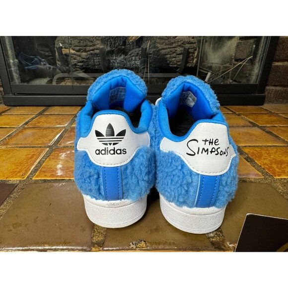Youth 5 Adidas x The Simpsons Superstar Marge Blue Lifestyle Sneakers GX1774 - Picture 6 of 9